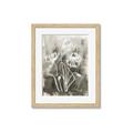 Picture of Brown & White Flower I  _GroupedProduct_Rectangle_Portrait_Framed_Matted_
