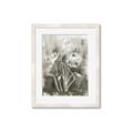 Picture of Brown & White Flower I  _GroupedProduct_Rectangle_Portrait_Framed_Matted_