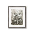 Picture of Brown & White Flower I  _GroupedProduct_Rectangle_Portrait_Framed_Matted_