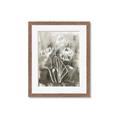 Picture of Brown & White Flower I  _GroupedProduct_Rectangle_Portrait_Framed_Matted_