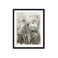 Picture of Brown & White Flower I  _GroupedProduct_Rectangle_Portrait_Framed_Matted_