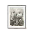 Picture of Brown & White Flower I  _GroupedProduct_Rectangle_Portrait_Framed_Matted_