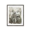 Picture of Brown & White Flower I  _GroupedProduct_Rectangle_Portrait_Framed_Matted_