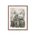 Picture of Brown & White Flower I  _GroupedProduct_Rectangle_Portrait_Framed_Matted_