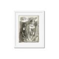 Picture of Brown & White Flower II _GroupedProduct_Rectangle_Portrait_Framed_Matted_