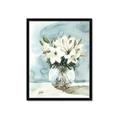 Picture of Flower In Glass Jar _GroupedProduct_Rectangle_Portrait_Framed_Matted_