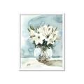 Picture of Flower In Glass Jar _GroupedProduct_Rectangle_Portrait_Framed_Matted_