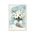 Picture of Flower In Glass Jar _GroupedProduct_Rectangle_Portrait_Framed_Matted_