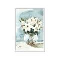 Picture of Flower In Glass Jar _GroupedProduct_Rectangle_Portrait_Framed_Matted_