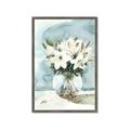 Picture of Flower In Glass Jar _GroupedProduct_Rectangle_Portrait_Framed_Matted_