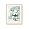 Picture of Flower In Glass Jar _GroupedProduct_Rectangle_Portrait_Framed_Matted_