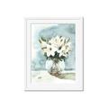 Picture of Flower In Glass Jar _GroupedProduct_Rectangle_Portrait_Framed_Matted_
