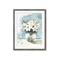 Picture of Flower In Glass Jar _GroupedProduct_Rectangle_Portrait_Framed_Matted_