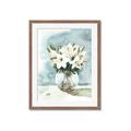 Picture of Flower In Glass Jar _GroupedProduct_Rectangle_Portrait_Framed_Matted_
