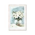 Picture of Flower In Glass Jar _GroupedProduct_Rectangle_Portrait_Framed_Matted_