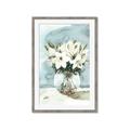 Picture of Flower In Glass Jar _GroupedProduct_Rectangle_Portrait_Framed_Matted_