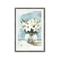 Picture of Flower In Glass Jar _GroupedProduct_Rectangle_Portrait_Framed_Matted_