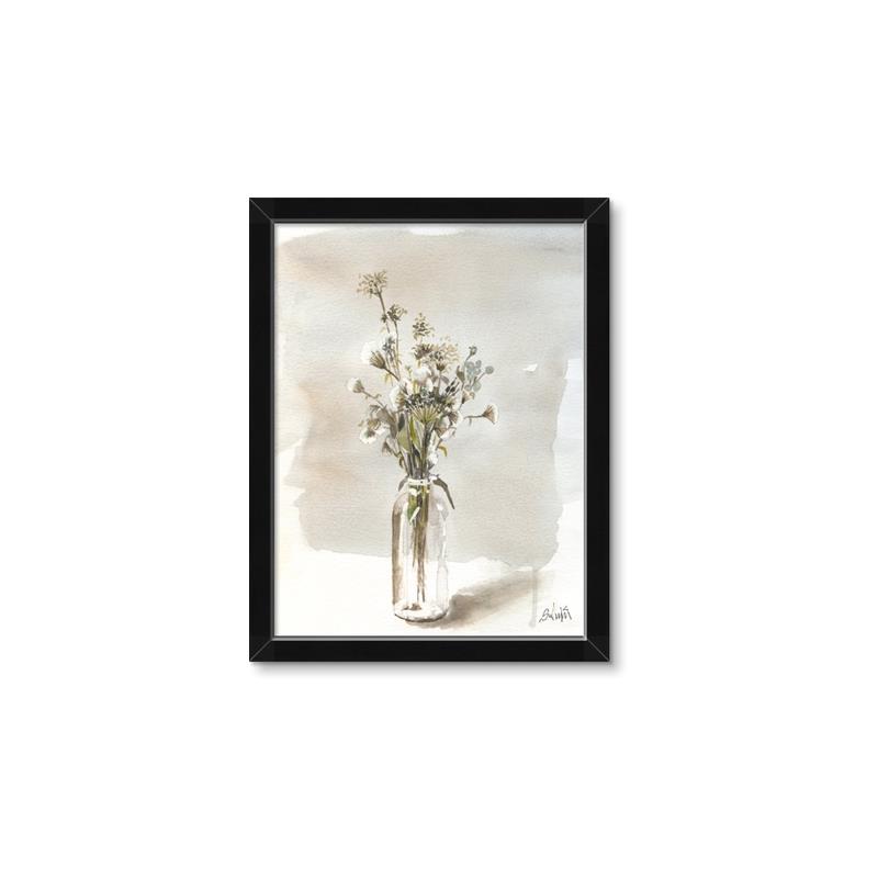 Picture of Dried Flower In Vase _GroupedProduct_Rectangle_Portrait_Framed_Matted_