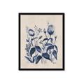 Picture of Blue Flower IV _GroupedProduct_Rectangle_Portrait_Framed_Matted_