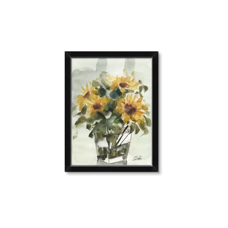 Picture of Yellow Sunflower _GroupedProduct_Rectangle_Portrait_Framed_Matted_