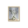 Picture of Cotton Flower In Vase II _GroupedProduct_Rectangle_Portrait_Framed_Matted_