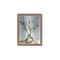 Picture of Cotton Flower In Vase II _GroupedProduct_Rectangle_Portrait_Framed_Matted_