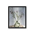 Picture of Cotton Flower In Vase II _GroupedProduct_Rectangle_Portrait_Framed_Matted_