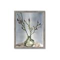 Picture of Cotton Flower In Vase II _GroupedProduct_Rectangle_Portrait_Framed_Matted_
