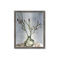 Picture of Cotton Flower In Vase II _GroupedProduct_Rectangle_Portrait_Framed_Matted_