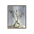 Picture of Cotton Flower In Vase II _GroupedProduct_Rectangle_Portrait_Framed_Matted_