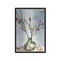 Picture of Cotton Flower In Vase II _GroupedProduct_Rectangle_Portrait_Framed_Matted_