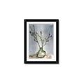 Picture of Cotton Flower In Vase II _GroupedProduct_Rectangle_Portrait_Framed_Matted_