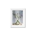 Picture of Cotton Flower In Vase II _GroupedProduct_Rectangle_Portrait_Framed_Matted_