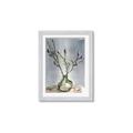 Picture of Cotton Flower In Vase II _GroupedProduct_Rectangle_Portrait_Framed_Matted_