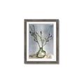 Picture of Cotton Flower In Vase II _GroupedProduct_Rectangle_Portrait_Framed_Matted_