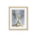Picture of Cotton Flower In Vase II _GroupedProduct_Rectangle_Portrait_Framed_Matted_