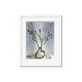 Picture of Cotton Flower In Vase II _GroupedProduct_Rectangle_Portrait_Framed_Matted_