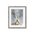 Picture of Cotton Flower In Vase II _GroupedProduct_Rectangle_Portrait_Framed_Matted_