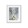 Picture of Cotton Flower In Vase II _GroupedProduct_Rectangle_Portrait_Framed_Matted_