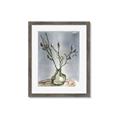 Picture of Cotton Flower In Vase II _GroupedProduct_Rectangle_Portrait_Framed_Matted_