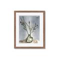 Picture of Cotton Flower In Vase II _GroupedProduct_Rectangle_Portrait_Framed_Matted_