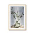 Picture of Cotton Flower In Vase II _GroupedProduct_Rectangle_Portrait_Framed_Matted_