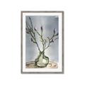 Picture of Cotton Flower In Vase II _GroupedProduct_Rectangle_Portrait_Framed_Matted_
