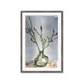 Picture of Cotton Flower In Vase II _GroupedProduct_Rectangle_Portrait_Framed_Matted_