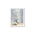 Picture of Cotton Flower In Vase _GroupedProduct_Rectangle_Portrait_Framed_Matted_