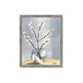 Picture of Cotton Flower In Vase _GroupedProduct_Rectangle_Portrait_Framed_Matted_