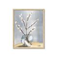 Picture of Cotton Flower In Vase _GroupedProduct_Rectangle_Portrait_Framed_Matted_