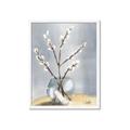 Picture of Cotton Flower In Vase _GroupedProduct_Rectangle_Portrait_Framed_Matted_