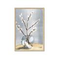Picture of Cotton Flower In Vase _GroupedProduct_Rectangle_Portrait_Framed_Matted_