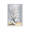 Picture of Cotton Flower In Vase _GroupedProduct_Rectangle_Portrait_Framed_Matted_